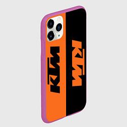 Чехол iPhone 11 Pro матовый KTM КТМ Z, цвет: 3D-фиолетовый — фото 2