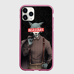 Чехол iPhone 11 Pro матовый BEASTARS, цвет: 3D-малиновый