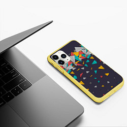 Чехол iPhone 11 Pro матовый Самолётики, цвет: 3D-желтый — фото 2
