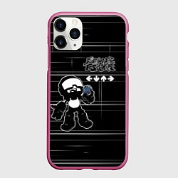 Чехол iPhone 11 Pro матовый Tankmen friday night funkin, цвет: 3D-малиновый