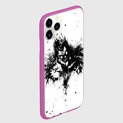 Чехол iPhone 11 Pro матовый DEATH NOTE ТЕТРАДЬ СМЕРТИ, цвет: 3D-фиолетовый — фото 2