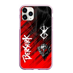 Чехол iPhone 11 Pro матовый BERSERK, цвет: 3D-розовый