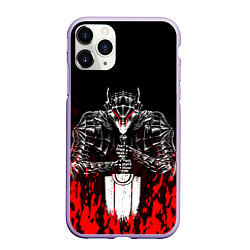 Чехол iPhone 11 Pro матовый BERSERK, цвет: 3D-светло-сиреневый