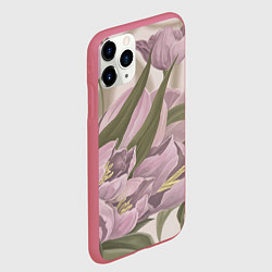 Чехол iPhone 11 Pro матовый Сахарный розовый, цвет: 3D-малиновый — фото 2