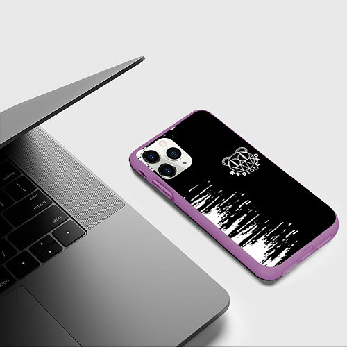 Чехол iPhone 11 Pro матовый Radiohead / 3D-Фиолетовый – фото 3