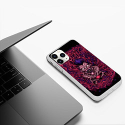 Чехол iPhone 11 Pro матовый DEATH NOTE ТЕТРАДЬ СМЕРТИ, цвет: 3D-белый — фото 2