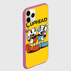 Чехол iPhone 11 Pro матовый CUPHEAD, цвет: 3D-фиолетовый — фото 2