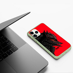 Чехол iPhone 11 Pro матовый BERSERK БЕРСЕРК, цвет: 3D-салатовый — фото 2