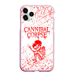 Чехол iPhone 11 Pro матовый Cannibal corpse, цвет: 3D-розовый