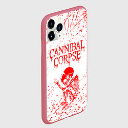 Чехол iPhone 11 Pro матовый Cannibal corpse, цвет: 3D-малиновый — фото 2