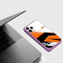 Чехол iPhone 11 Pro матовый KTM КТМ Z, цвет: 3D-фиолетовый — фото 2