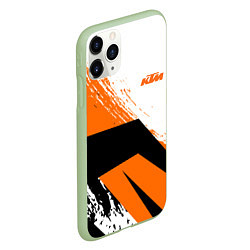 Чехол iPhone 11 Pro матовый KTM КТМ Z, цвет: 3D-салатовый — фото 2