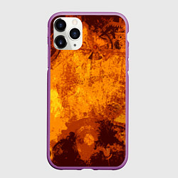 Чехол iPhone 11 Pro матовый Стимпанк, цвет: 3D-фиолетовый