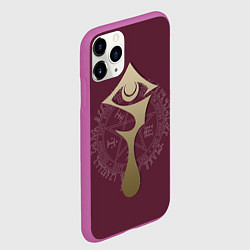 Чехол iPhone 11 Pro матовый Hellsing, цвет: 3D-фиолетовый — фото 2