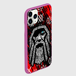 Чехол iPhone 11 Pro матовый БОГ ОДИН СИВОЛИКА, цвет: 3D-фиолетовый — фото 2