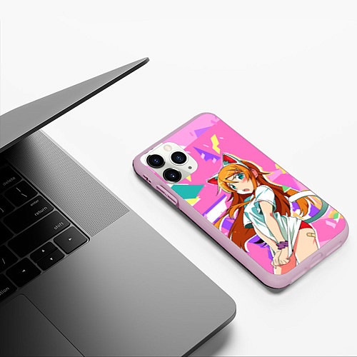 Чехол iPhone 11 Pro матовый Kirino Kousaka / 3D-Розовый – фото 3