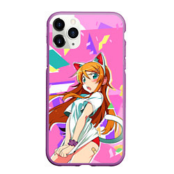 Чехол iPhone 11 Pro матовый Kirino Kousaka, цвет: 3D-фиолетовый