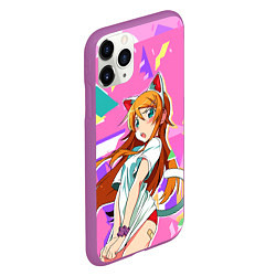 Чехол iPhone 11 Pro матовый Kirino Kousaka, цвет: 3D-фиолетовый — фото 2