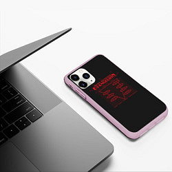 Чехол iPhone 11 Pro матовый Evangelion Neon Genesis, цвет: 3D-розовый — фото 2