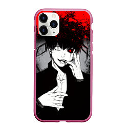 Чехол iPhone 11 Pro матовый ТОКИЙСКИЙ ГУЛЬ TOKYO GHOUL, цвет: 3D-малиновый