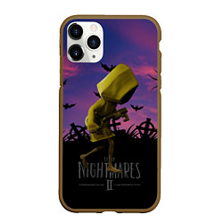 Чехол iPhone 11 Pro матовый Little Nightmares 2, цвет: 3D-коричневый