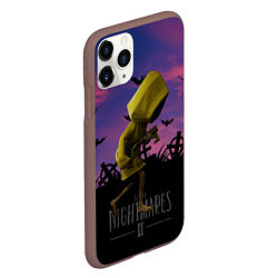 Чехол iPhone 11 Pro матовый Little Nightmares 2, цвет: 3D-коричневый — фото 2