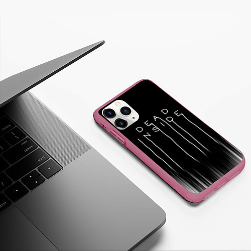 Чехол iPhone 11 Pro матовый DEAD INSIDE DEATH STRANDING / 3D-Малиновый – фото 3
