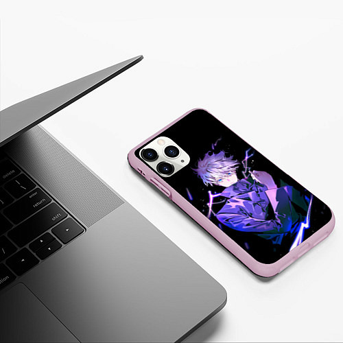 Чехол iPhone 11 Pro матовый JUJUTSU KAISEN / 3D-Розовый – фото 3