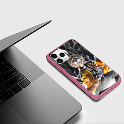 Чехол iPhone 11 Pro матовый ЗЕНИЦУ ZENITSU KNY, цвет: 3D-малиновый — фото 2