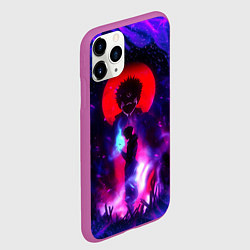 Чехол iPhone 11 Pro матовый МАГИЧЕСКАЯ БИТВА SUKUNA, цвет: 3D-фиолетовый — фото 2