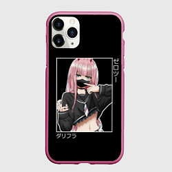 Чехол iPhone 11 Pro матовый Zero Two, цвет: 3D-малиновый
