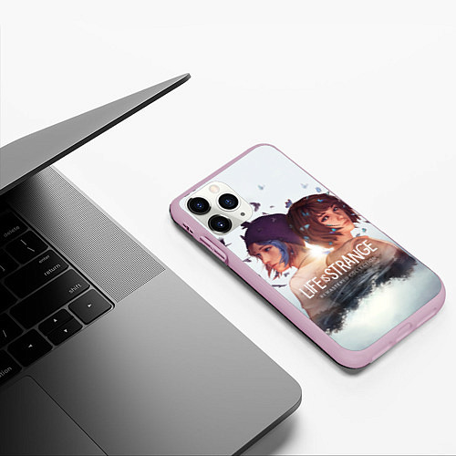 Чехол iPhone 11 Pro матовый Life is strange Remaster / 3D-Розовый – фото 3