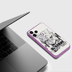 Чехол iPhone 11 Pro матовый Dr Stone Senkuu, цвет: 3D-фиолетовый — фото 2