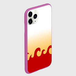 Чехол iPhone 11 Pro матовый ШИНДЖУРО РЕНГОКУ KNY, цвет: 3D-фиолетовый — фото 2