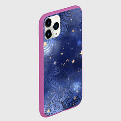 Чехол iPhone 11 Pro матовый Небо в стиле Стимпанк, цвет: 3D-фиолетовый — фото 2