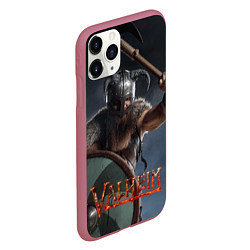 Чехол iPhone 11 Pro матовый Viking Valheim, цвет: 3D-малиновый — фото 2