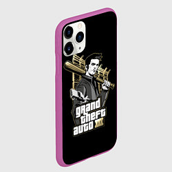 Чехол iPhone 11 Pro матовый Клод GTA 3, цвет: 3D-фиолетовый — фото 2