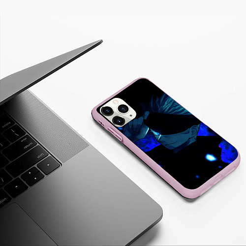 Чехол iPhone 11 Pro матовый Магическая битва / 3D-Розовый – фото 3