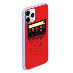 Чехол iPhone 11 Pro матовый The death of the cassette tape, цвет: 3D-светло-сиреневый — фото 2