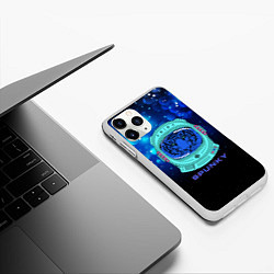 Чехол iPhone 11 Pro матовый Тигр в скафандре, цвет: 3D-белый — фото 2