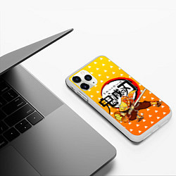 Чехол iPhone 11 Pro матовый ЗЕНИЦУ ZENITSU, цвет: 3D-белый — фото 2