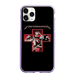 Чехол iPhone 11 Pro матовый METALLICA, цвет: 3D-светло-сиреневый