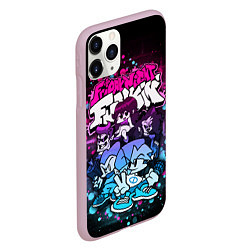 Чехол iPhone 11 Pro матовый Friday Night Funkin Neon, цвет: 3D-розовый — фото 2