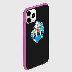 Чехол iPhone 11 Pro матовый Хицугая Тоширо Блич, цвет: 3D-фиолетовый — фото 2