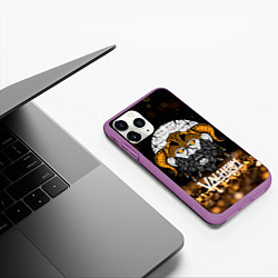 Чехол iPhone 11 Pro матовый Valheim Viking Gold, цвет: 3D-фиолетовый — фото 2