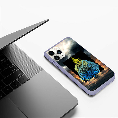 Чехол iPhone 11 Pro матовый DARKSOULS ТЁМНЫЕ ДУШИ 2 / 3D-Светло-сиреневый – фото 3