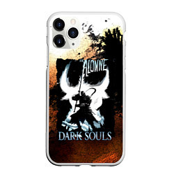 Чехол iPhone 11 Pro матовый DARKSOULS KNIGHT, цвет: 3D-белый