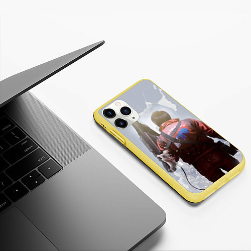 Чехол iPhone 11 Pro матовый Akira / 3D-Желтый – фото 3