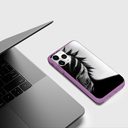Чехол iPhone 11 Pro матовый ИЧИГО ПУСТОЙ BLEACH, цвет: 3D-фиолетовый — фото 2