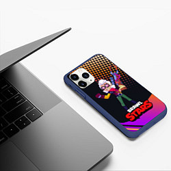 Чехол iPhone 11 Pro матовый Белль Belle Brawl Stars, цвет: 3D-тёмно-синий — фото 2